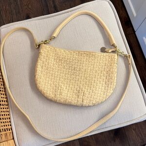 Clare V. Leather Petit Moyen Bag
